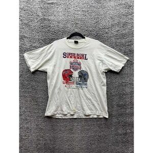Vintage 1993 Screen Stars Dallas Super Bowl XXVII Champs‎ T-Shirt White Size XL